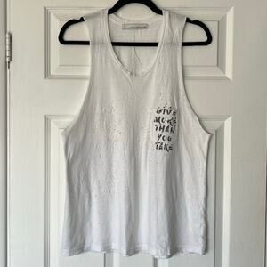Stillwater Destroyed Graffiti Tank Top - Size S